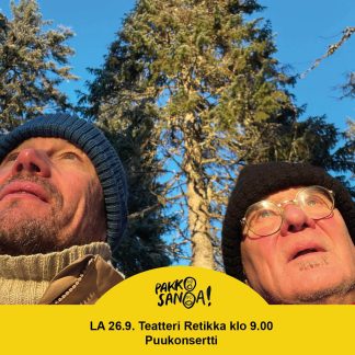 Pääsyliput, puukonsertti 26.9. klo 9:00